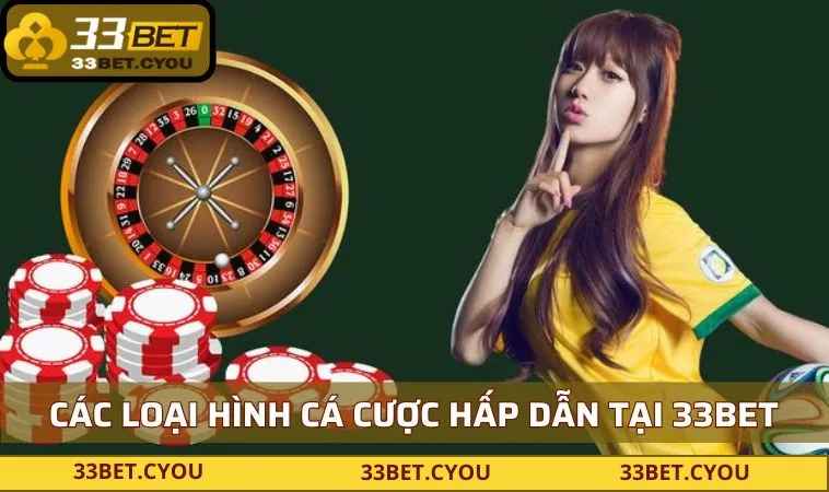 Tổng hợp các loại hình cá cược hấp dẫn tại 33BET